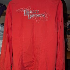 Harley-Davidson Red Long Sleeve Shirt